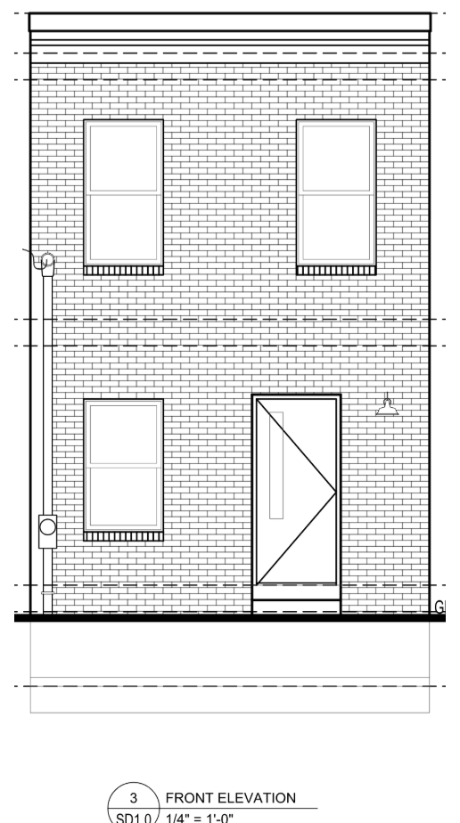 Philadelphia Turn the Key front elevation — new-construction rowhome